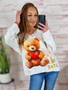 Maci mintás, vékony kötött anyagú felső M-L-XL