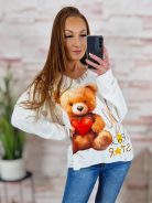 Maci mintás, vékony kötött anyagú felső M-L-XL