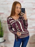 Ejtett nyakú, oldalt összeköthető, puha anyagú felső S-M