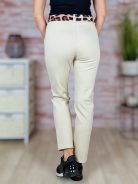 Leopárd mintás öves, zsebes nadrág S-M-L