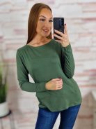 Kereknyakú, mellnél dupla anyagú, basic felső S-M-L