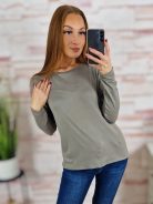 Kereknyakú, mellnél dupla anyagú, basic felső S-M-L