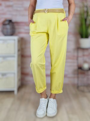 Öves gumis derekú, bővebb szárú nadrág M-L