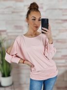 Ujjainál kivágott, selymes hatású, passzés aljú felső M-L