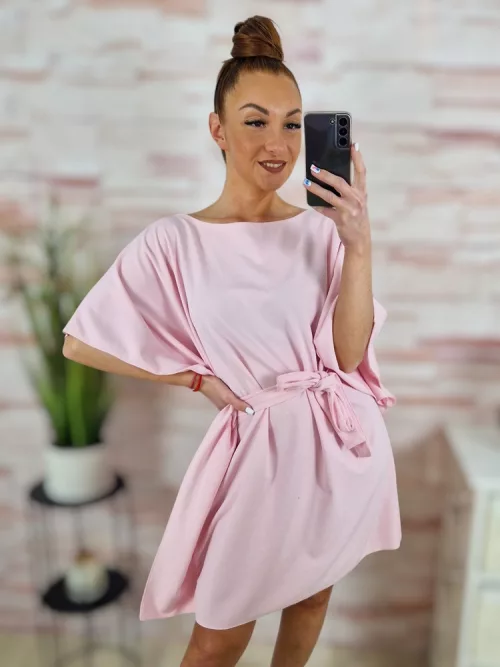 Deréknál megkötős, lepel ruha M-L