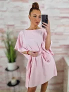 Deréknál megkötős, lepel ruha M-L