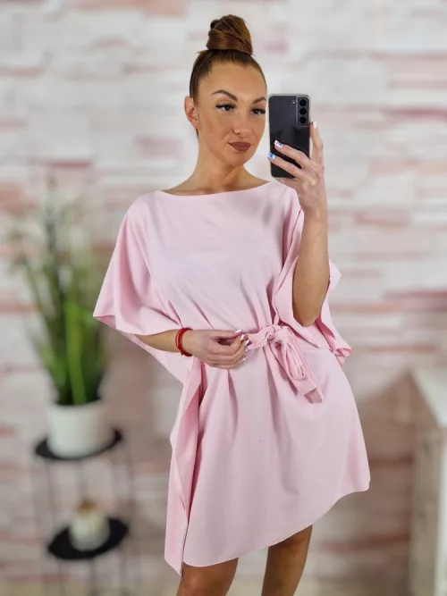 Deréknál megkötős, lepel ruha M-L