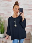 Nyakláncos, denevér ujjú, nagy méretű felső XL-XXL