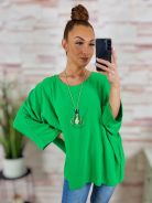 Nyakláncos, denevér ujjú, nagy méretű felső XL-XXL