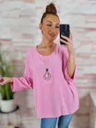 Nyakláncos, denevér ujjú, nagy méretű felső XL-XXL
