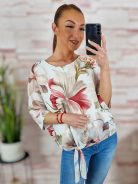 Virágmintás, oldalt megkötős, muszlin felső M-L