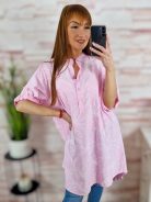 Anyagában virágmintás, mellig gombos ingruha L-XL