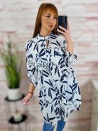 Mintás, végig gombos, 100% pamut ingruha L-XL