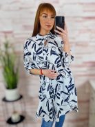 Mintás, végig gombos, 100% pamut ingruha L-XL