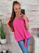 Alján megkötős, dupla fodros ujjú felső S-M