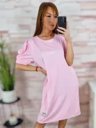 Puffos és rövid ujjú, zsebes ruha M-L-XL