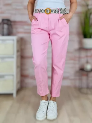   Hímzett öves, gumis derekú, bővebb szárú nadrág M-L-XL