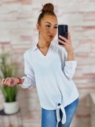 Alján megkötős, roll-up ujjú, bő fazonú felső S-M,L-XL