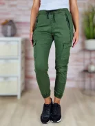 Gumis derekú, megkötős, pamut cargo nadrág XS-XL-ig