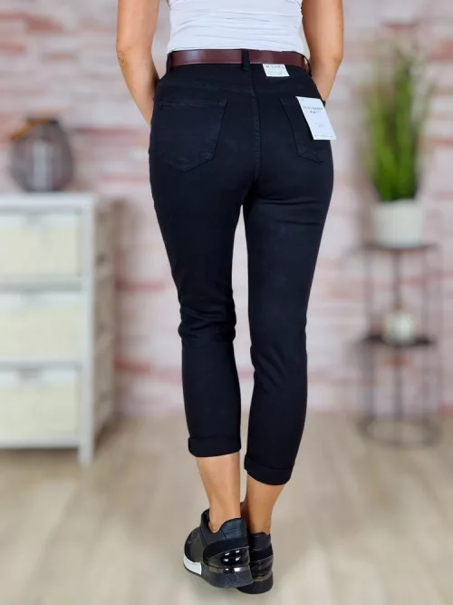 Mom fit fazonú, öves, zsebes farmernadrág XS-XL-ig