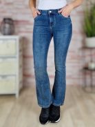 Bő szárú, zsebes, kék farmernadrág XS-XL-ig