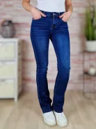 Bővülő szárú (trapéz), skinny, sötétkék farmernadrág XS-XL-ig