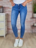 Push-up, kék csípő farmernadrág XS-XL-ig