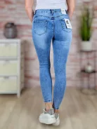 Koptatott, csőszárú, világoskék farmernadrág S-XXL-ig