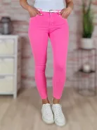 Push-up, öves, pamut, neon pink nadrág XS-XL-ig