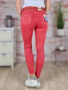 Push-up, öves, pamut, korall nadrág XS-XL-ig