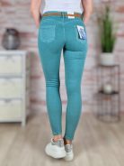 Push-up, öves, pamut, zöld nadrág XS-XL-ig