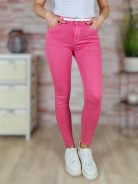 Push-up, öves, pamut, pink nadrág XS-XL-ig