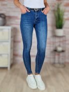 Öves, push-up, kék farmernadrág XS-XL-ig