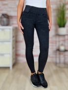 Széles gumis derekú, csőszárú, fekete nadrág XS-S,S-M,M-L,L-XL,XL-XXL
