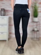 Széles öves, csőszárú, fekete skinny nadrág XS-XL-ig
