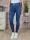 Széles öves, csőszárú, farmerkék skinny nadrág XS-XL-ig