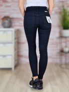 Széles öves, csőszárú, fekete pamut nadrág XS-XL-ig