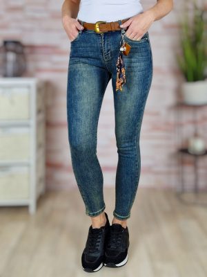 Öves, koptatott, csőszárú farmernadrág XS-XL-ig