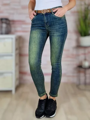 Öves, koptatott, skinny farmernadrág XS-XL-ig