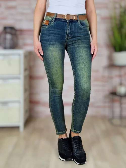 Öves, koptatott, skinny farmernadrág XS-XL-ig