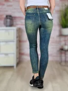 Öves, koptatott, skinny farmernadrág XS-XL-ig