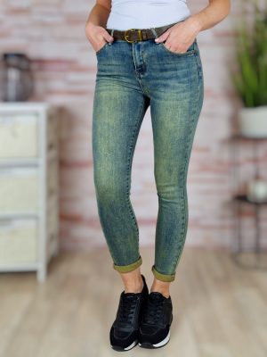 Öves, koptatott, zsebes farmernadrág XS-XL-ig