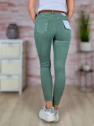 Push-up, barna öves, khaki pamut nadrág XS-XL-ig