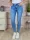 Skinny fazonú, csőszárú, kék farmernadrág XS-XL-ig
