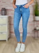 Skinny fazonú, csőszárú, kék farmernadrág XS-XL-ig