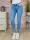 Skinny fazonú, csőszárú, kék farmernadrág XS-XL-ig