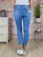 Skinny fazonú, csőszárú, kék farmernadrág S-XXL-ig
