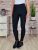 Magas és gumis derekú, fekete leggings XS-S