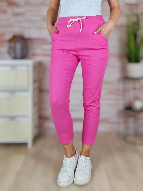 Gumis derekú, len anyagú nadrág S-M,M-L,L-XL,XL-XXL