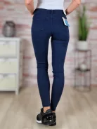 Push-up, farmerhatású, csőszárú, sötétkék nadrág XS-S,S-M,M-L,L-XL,XL-XXL